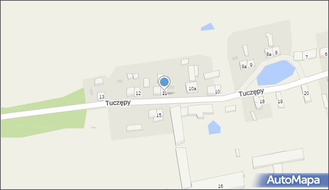 Tuczępy, Tuczępy, 11a, mapa Tuczępy