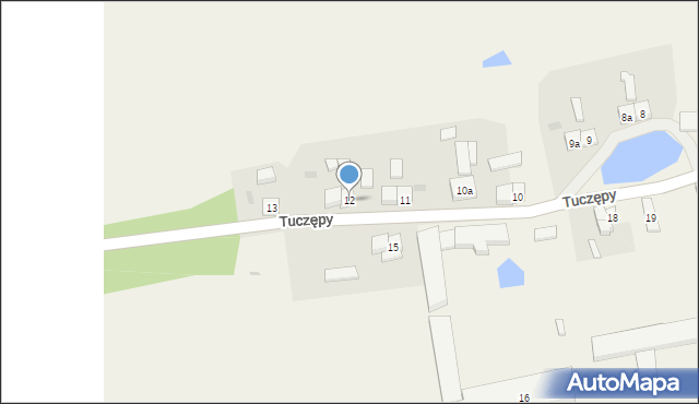 Tuczępy, Tuczępy, 12, mapa Tuczępy