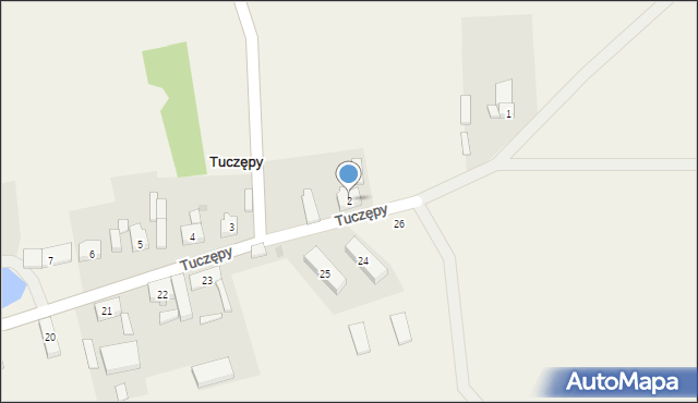 Tuczępy, Tuczępy, 2, mapa Tuczępy