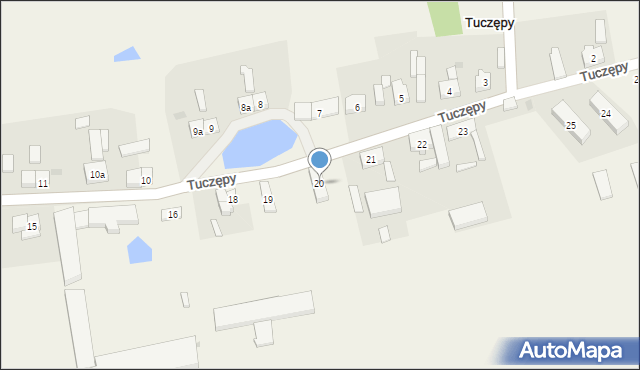 Tuczępy, Tuczępy, 20, mapa Tuczępy