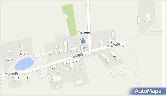 Tuczępy, Tuczępy, 3, mapa Tuczępy