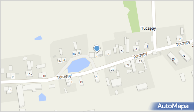 Tuczępy, Tuczępy, 7, mapa Tuczępy