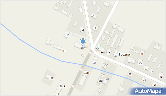 Tuczna, Tuczna, 18A, mapa Tuczna