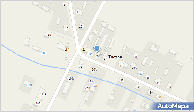 Tuczna, Tuczna, 25, mapa Tuczna