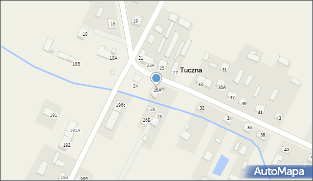 Tuczna, Tuczna, 26A, mapa Tuczna