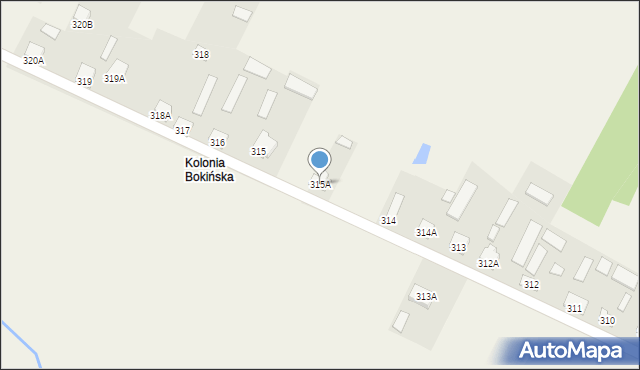 Tuczna, Tuczna, 315A, mapa Tuczna