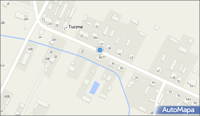 Tuczna, Tuczna, 34, mapa Tuczna