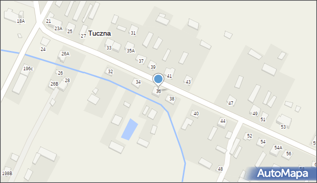 Tuczna, Tuczna, 36, mapa Tuczna