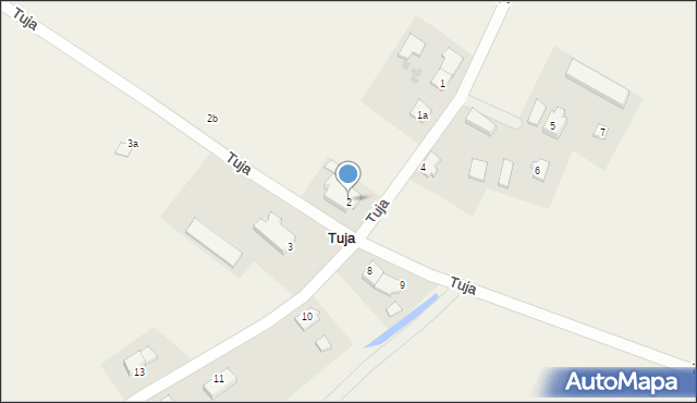 Tuja, Tuja, 2, mapa Tuja