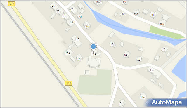 Tujsk, Tujsk, 17A, mapa Tujsk