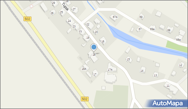 Tujsk, Tujsk, 18, mapa Tujsk