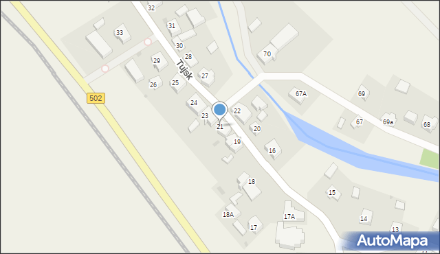 Tujsk, Tujsk, 21, mapa Tujsk