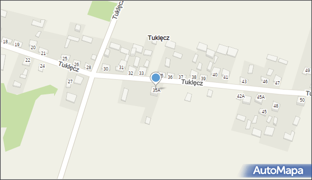 Tuklęcz, Tuklęcz, 35A, mapa Tuklęcz