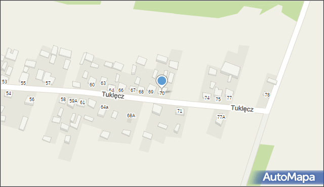 Tuklęcz, Tuklęcz, 70, mapa Tuklęcz