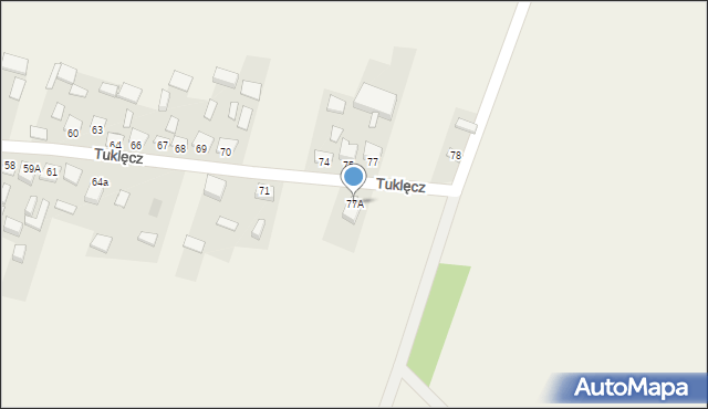 Tuklęcz, Tuklęcz, 77A, mapa Tuklęcz