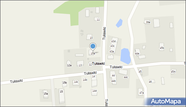 Tuławki, Tuławki, 10a, mapa Tuławki