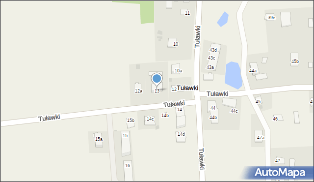 Tuławki, Tuławki, 13, mapa Tuławki