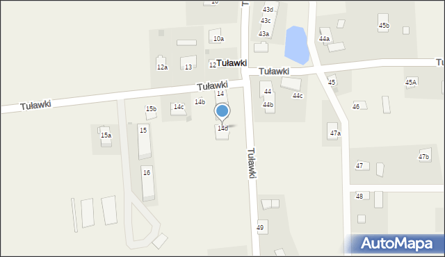 Tuławki, Tuławki, 14d, mapa Tuławki