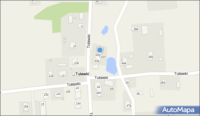 Tuławki, Tuławki, 43e, mapa Tuławki