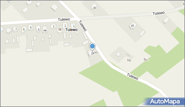 Tulewo Górne, Tulewo Górne, 1A, mapa Tulewo Górne