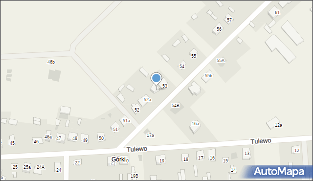 Tulewo Górne, Tulewo Górne, 53a, mapa Tulewo Górne