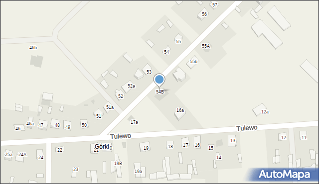 Tulewo Górne, Tulewo Górne, 54B, mapa Tulewo Górne