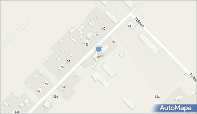 Tulewo Górne, Tulewo Górne, 61, mapa Tulewo Górne