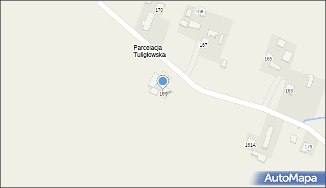 Tuligłowy, Tuligłowy, 169, mapa Tuligłowy