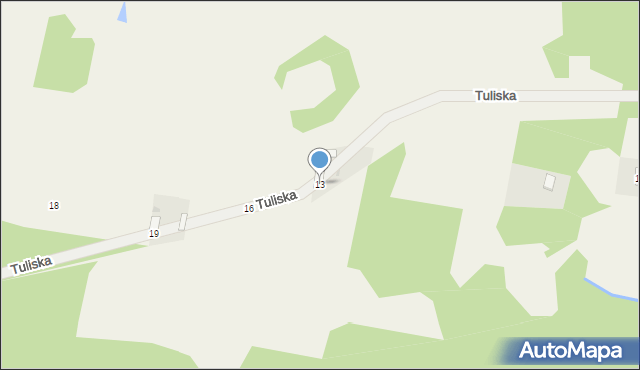 Tuliska, Tuliska, 13, mapa Tuliska