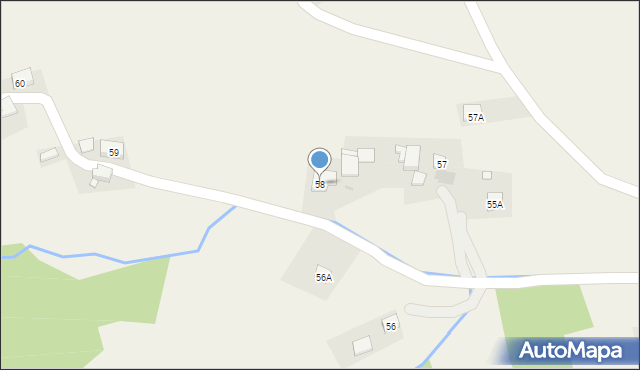 Tułkowice, Tułkowice, 58, mapa Tułkowice