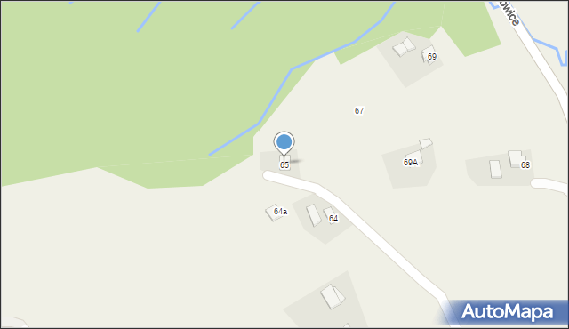 Tułkowice, Tułkowice, 65, mapa Tułkowice