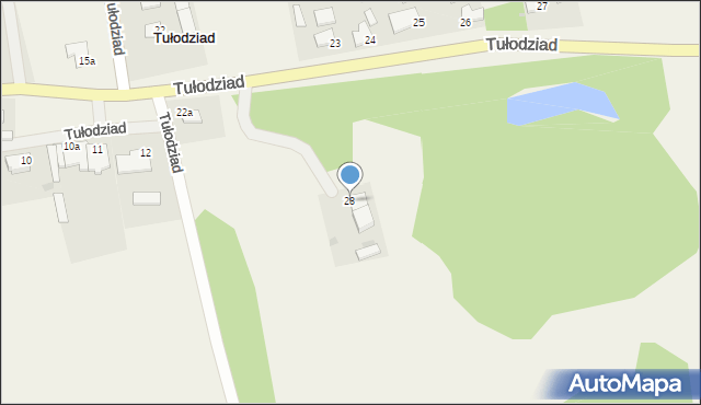 Tułodziad, Tułodziad, 28, mapa Tułodziad