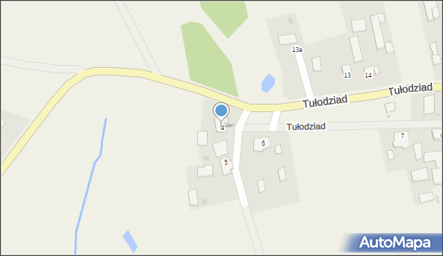 Tułodziad, Tułodziad, 4, mapa Tułodziad