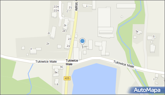 Tułowice, Tułowice Małe, 3, mapa Tułowice