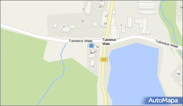 Tułowice, Tułowice Małe, 6a, mapa Tułowice