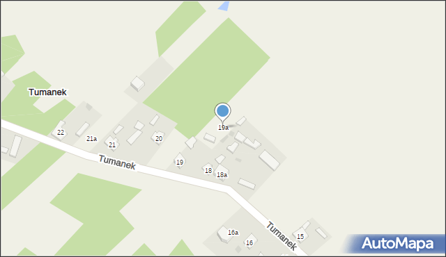 Tumanek, Tumanek, 19a, mapa Tumanek