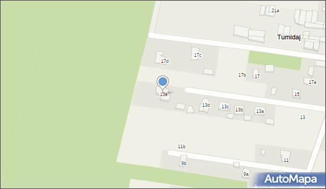 Tumidaj, Tumidaj, 13e, mapa Tumidaj