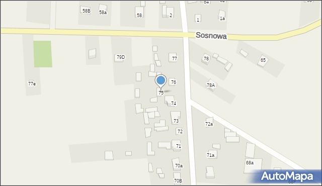 Tumlin-Dąbrówka, Tumlin-Dąbrówka, 75, mapa Tumlin-Dąbrówka