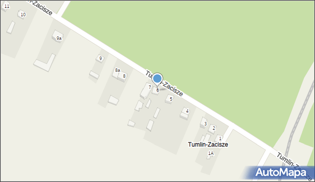 Tumlin-Dąbrówka, Tumlin-Zacisze, 6, mapa Tumlin-Dąbrówka