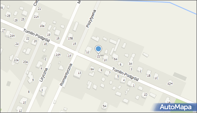 Tumlin-Podgród, Tumlin-Podgród, 11, mapa Tumlin-Podgród