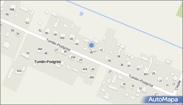 Tumlin-Podgród, Tumlin-Podgród, 42, mapa Tumlin-Podgród