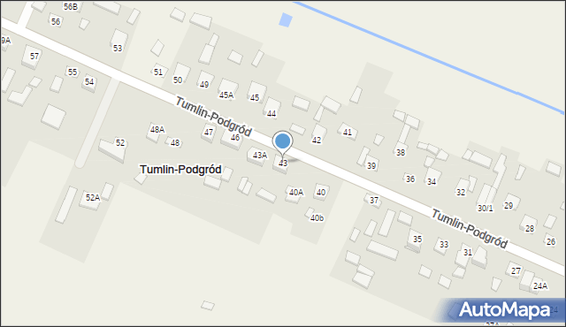 Tumlin-Podgród, Tumlin-Podgród, 43, mapa Tumlin-Podgród