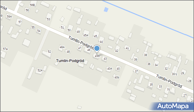 Tumlin-Podgród, Tumlin-Podgród, 43A, mapa Tumlin-Podgród