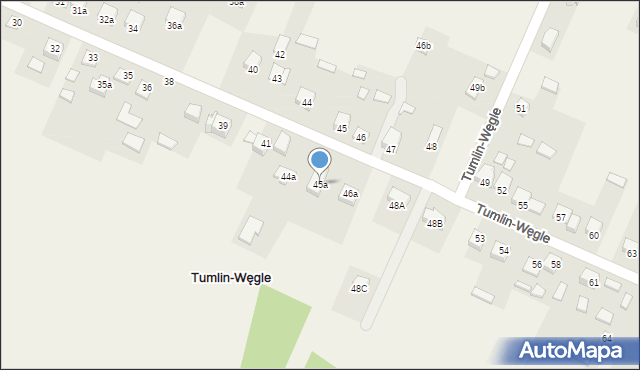 Tumlin-Węgle, Tumlin-Węgle, 45a, mapa Tumlin-Węgle