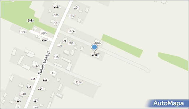 Tumlin-Wykień, Tumlin-Wykień, 108B, mapa Tumlin-Wykień