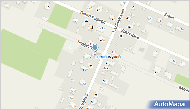 Tumlin-Wykień, Tumlin-Wykień, 48, mapa Tumlin-Wykień