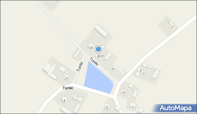 Tuniki, Tuniki, 47, mapa Tuniki