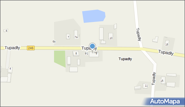 Tupadły, Tupadły, 9/2, mapa Tupadły