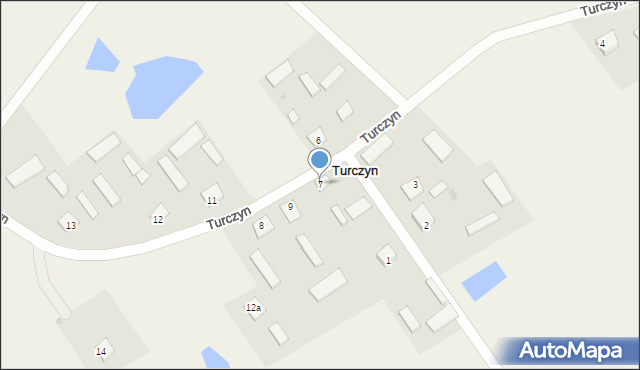 Turczyn, Turczyn, 7, mapa Turczyn