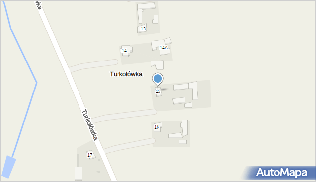 Turkołówka, Turkołówka, 15, mapa Turkołówka